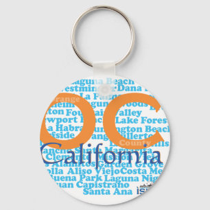 OC - Orange Landkreis, Kalifornien Schlüsselanhänger