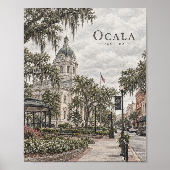 Ocala Florida Historisches Poster #093 (Vorne)