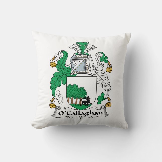 O'Callaghan-Familienwappen Kissen (Vorderseite)