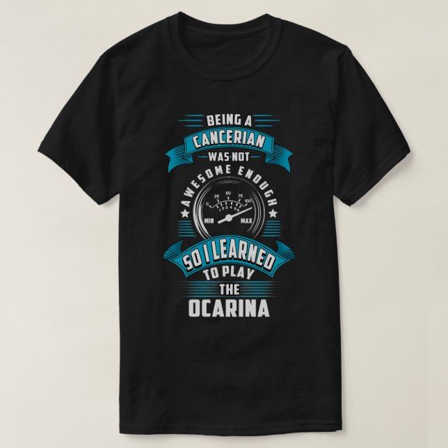 Ocarina-Spieler T-Shirt (Design vorne)