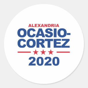 Ocasio-Cortez 2020 Runder Aufkleber