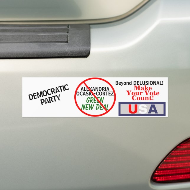 Ocasio-Cortez Green New Deal Democratics Autoaufkleber (Auf Auto)