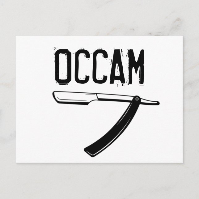 Occam-Razor Postkarte (Vorderseite)