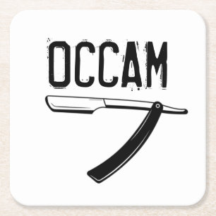 Occam-Razor Rechteckiger Pappuntersetzer