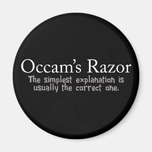 Occams Rasiermesser Magnet