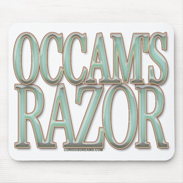 Occams Rasiermesser Mousepad (Vorne)