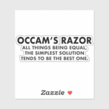 Occam's Razor Scientific Principe of Parsimony