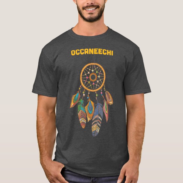 Occaneechi Stamm Indische Ehrenrespektierung T-Shirt (Vorderseite)