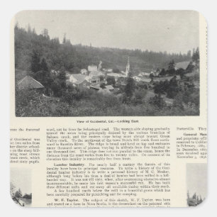 Occidental, Kalifornien Quadratischer Aufkleber