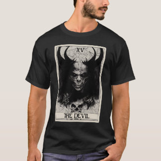 Occult Dark Horror Devil Tarot Card T-Shirt