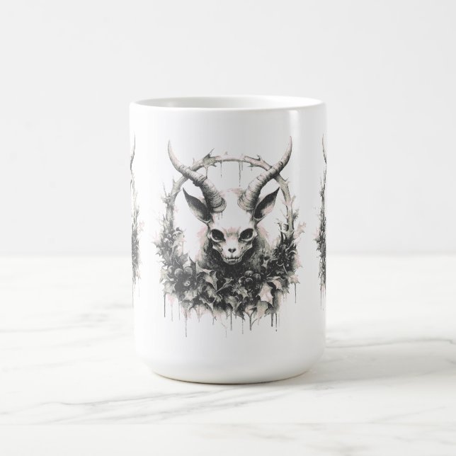 Occult Gothic Baby Baphomet Kaffeetasse (Mittel)