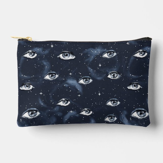 Occult Gothic Mystery Eyes Zubehörtasche (Vorderseite)