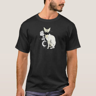 Occult Moon Rose Hexerei Hexerei Hexenhynx Cat Cyb T-Shirt