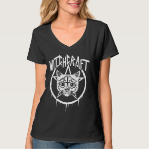 Occult Satanic Witchcraft Wiccan Kitten Cat T-Shirt