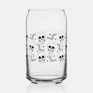 Occulte Skull Star Can Glass Wrap
