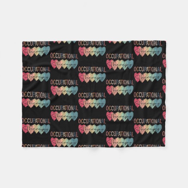 Occupational Therapy OT Therapist Inspire OT Fleecedecke (Vorderseite (Horizontal))