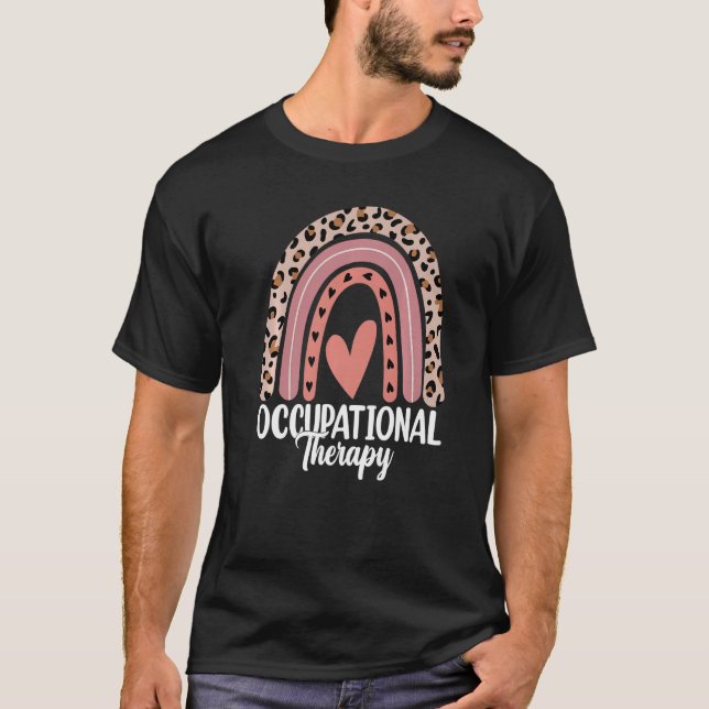 Occupational Therapy OT Therapist OT Month Leopard T-Shirt (Vorderseite)