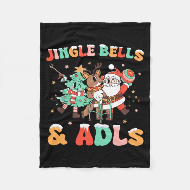 Occupational Therapy Xmas Reindeer Santa Adls New  Fleecedecke (Vorderseite)