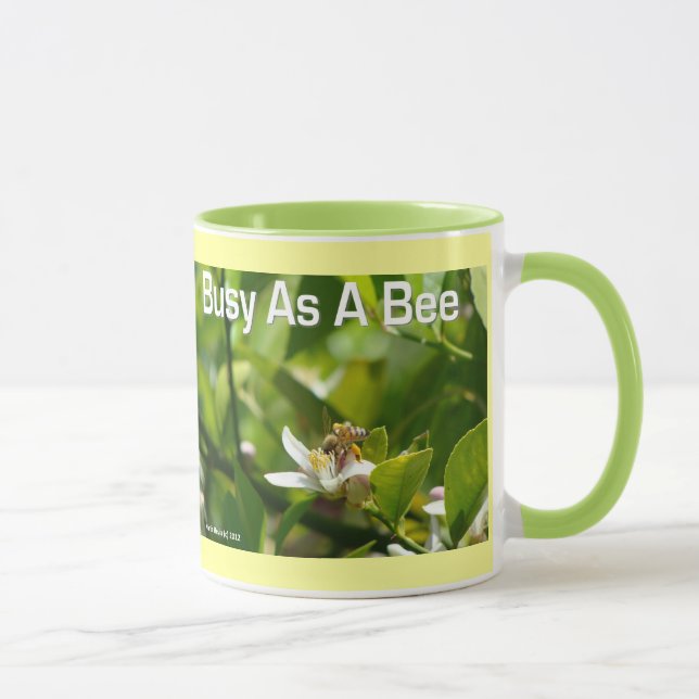 Occupé comme une abeille - Ringer Mug (Droite)