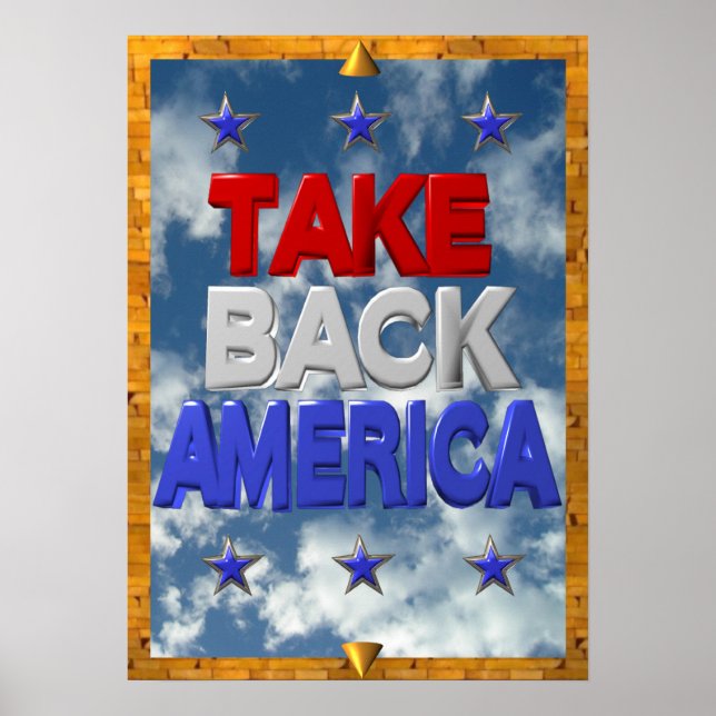 Occupy America Protestzeichen Poster (Vorne)