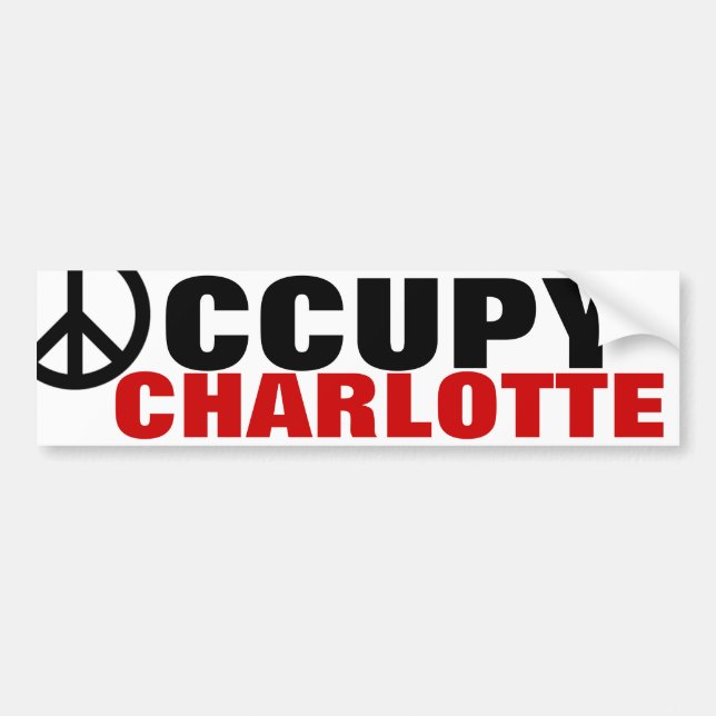 OCCUPY CHARLOTTE AUTOAUFKLEBER (Vorne)