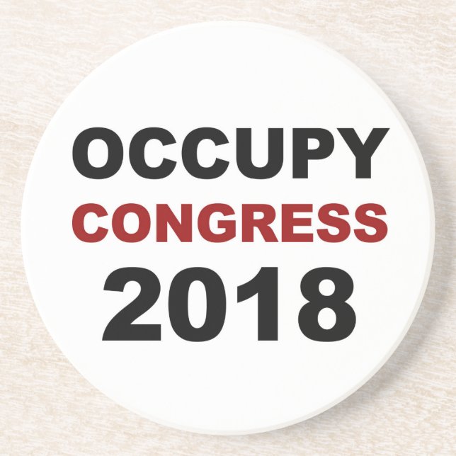 Occupy Congress 2018 Getränkeuntersetzer (Vorne)