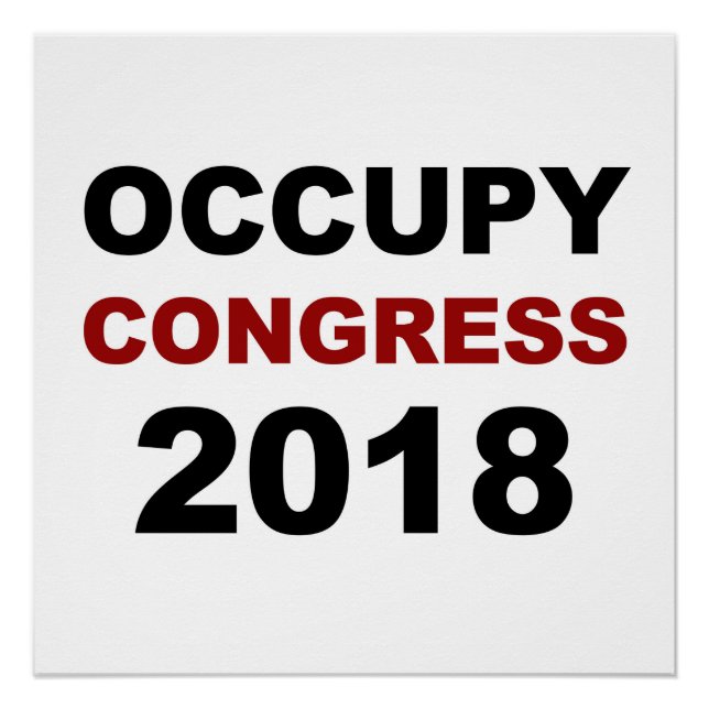 Occupy Congress 2018 Poster (Vorderseite)
