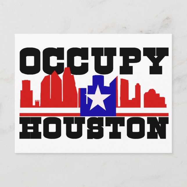 Occupy Houston Postkarte (Vorderseite)