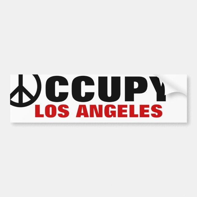 OCCUPY LOS ANGELES AUTOAUFKLEBER (Vorne)