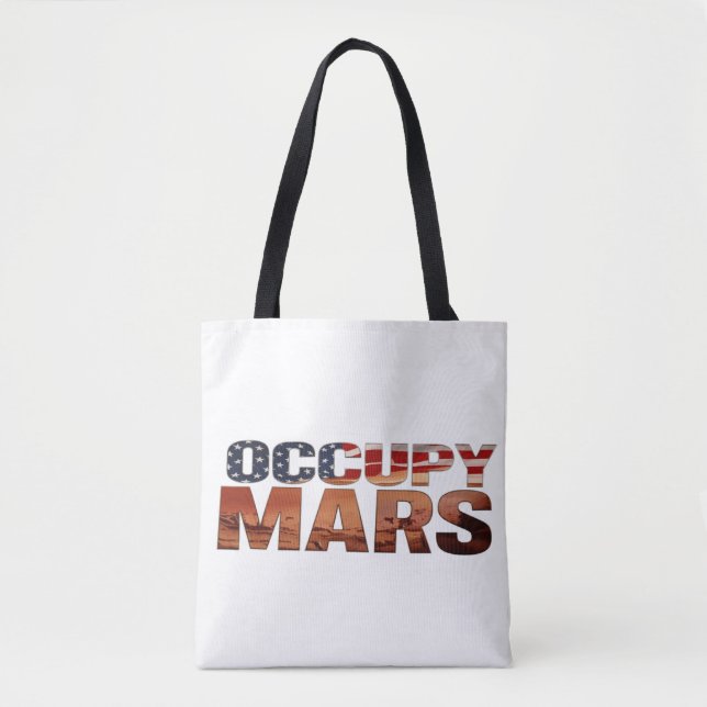 Occupy Mars Leinwand Tasche - Fett Statement for F (Vorderseite)