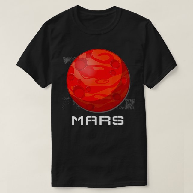 Occupy Mars Planet Design  T-Shirt (Design vorne)