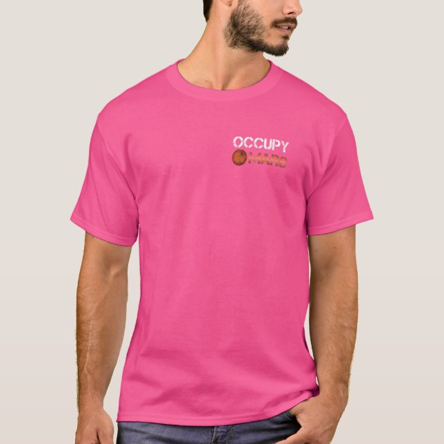 Occupy Mars Science Space Astronaut Explorer T-Shirt (Vorderseite)