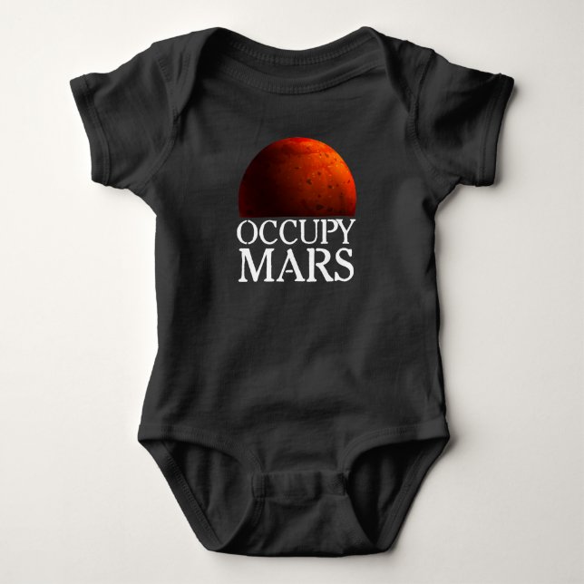Occupy Mars Space Astronaut Baby Strampler (Vorderseite)