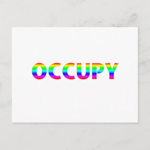 Occupy Rainbow Postkarte