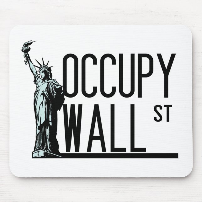Occupy Wall Street - Freiheitsstatue Mousepad (Vorne)