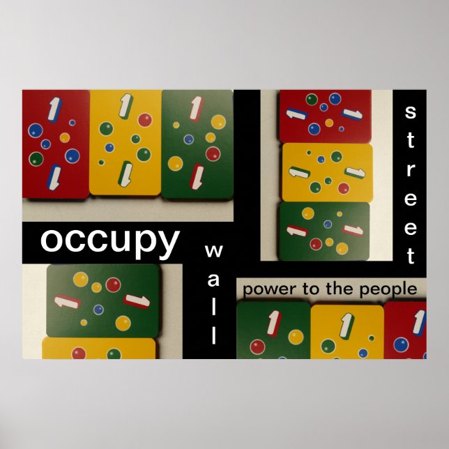 Occupy Wall Street Power für die Menschen Poster (Vorne)