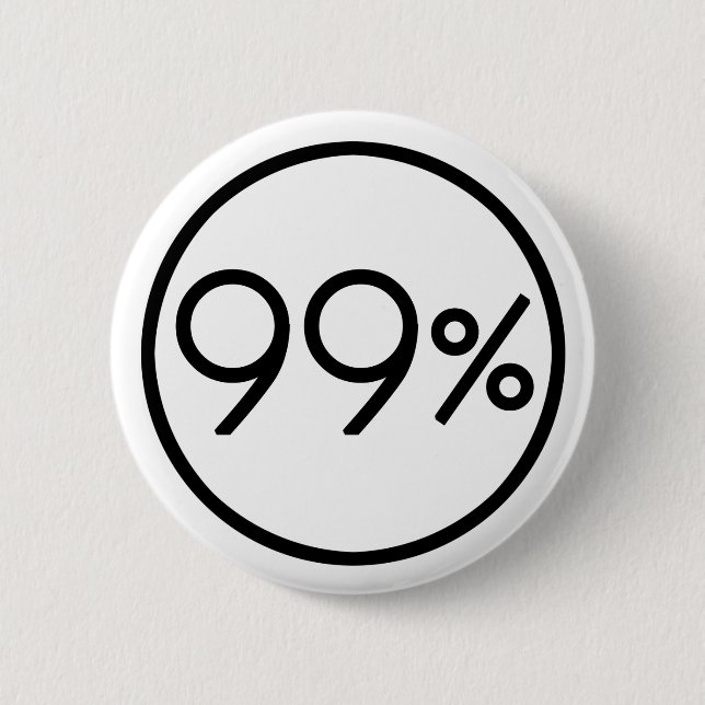 Occupy Wall Street sind wir der 99% Knopf Button (Vorderseite)