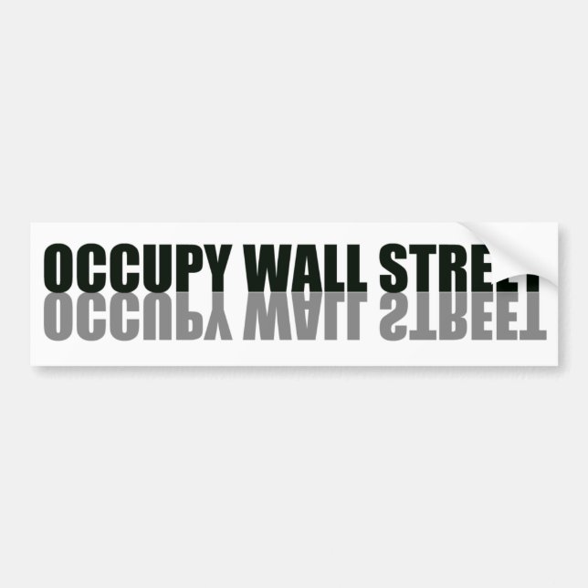 Occupy Wall Street Trendy-Logo Autoaufkleber (Vorne)