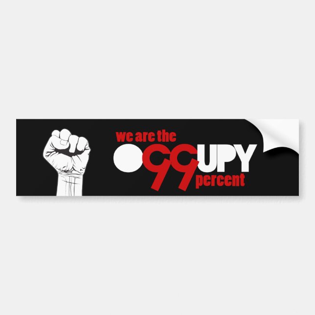 Occupy Wall Street - wir sind die 99 Prozent Autoaufkleber (Vorne)