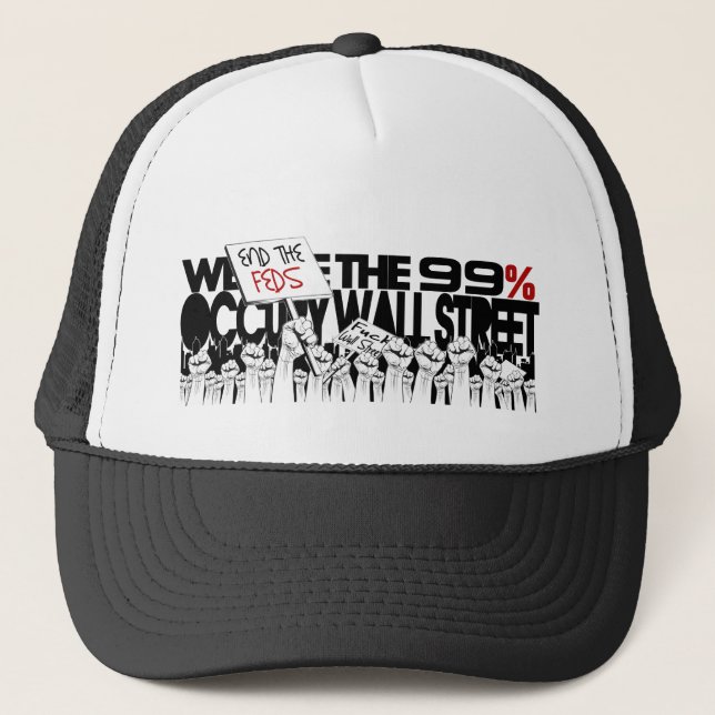 Occupy Wall Street - wir sind die 99% Truckerkappe (Vorderseite)