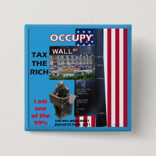 Occupy Wall Street - Zuccotti Park 2011 Button