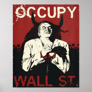 Occupy Wallstreet Print, Value Poster Paper