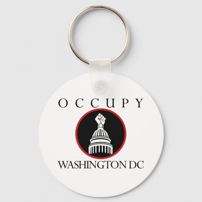 Occupy Washington DC Schlüsselanhänger (Vorderseite)