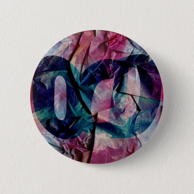 OCD Awareness badge ( Textured ) Button (Vorderseite)