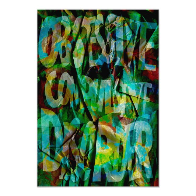 OCD Awareness, Colour Theory Poster (Textured) (Vorne)