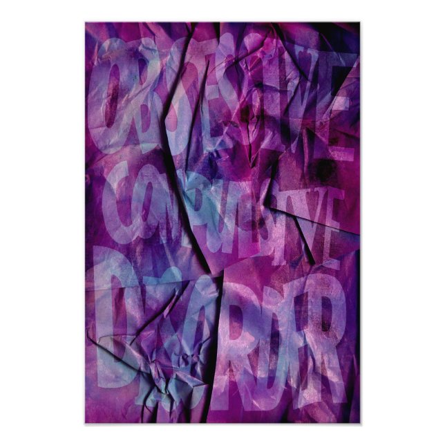 OCD Awareness, Colour Theory Poster (Textured) (Vorne)