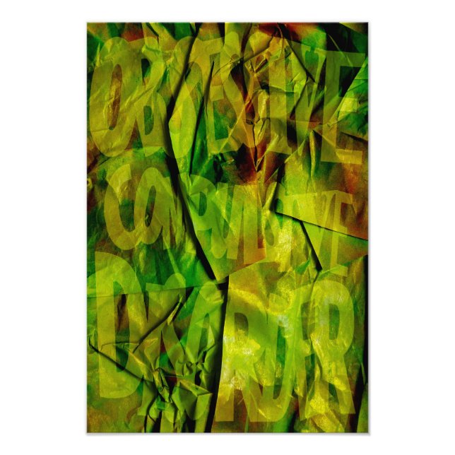 OCD Awareness, Colour Theory Poster (Textured) (Vorne)