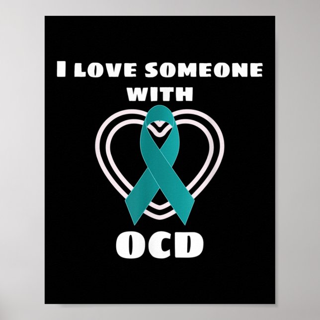 Ocd Awareness I Liebe Jemand mit Ocd Poster (Vorne)