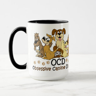 OCD besessene Hunde- Störung Tasse