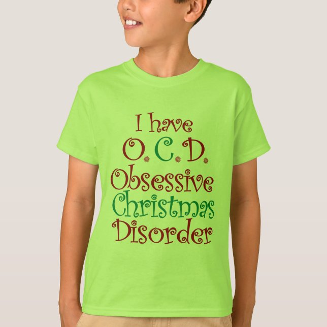 OCD - Besessene Weihnachtsstörung T-Shirt (Vorderseite)